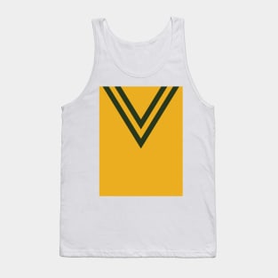 Australia 1957 Home Yellow Green Chevron Rugby League Tank Top